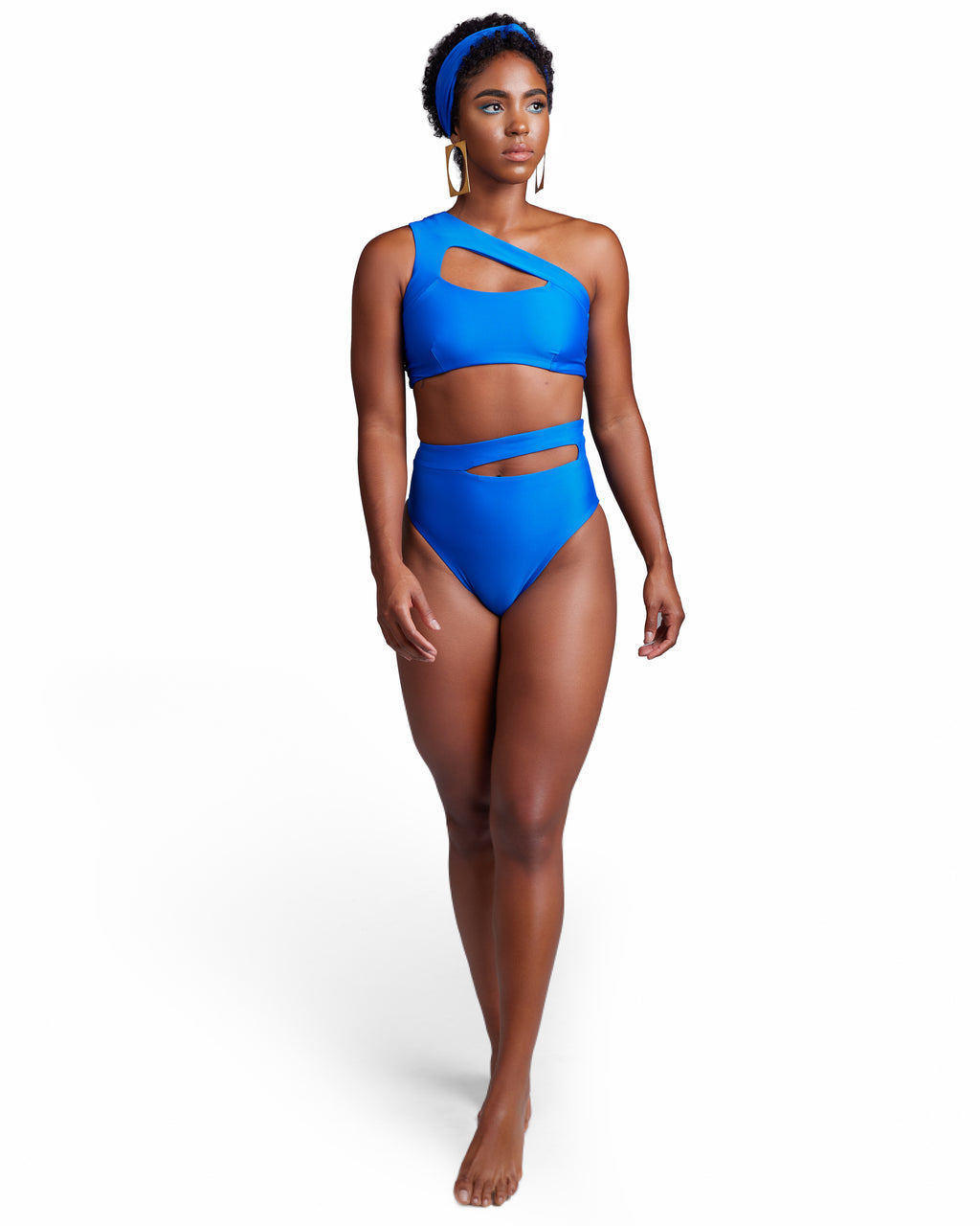 Madison Asymmetrical High Waist Bikini – keva J swimwear