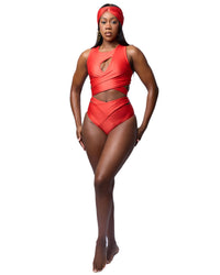 Jeweled Tone Jayde High Waist Bikini