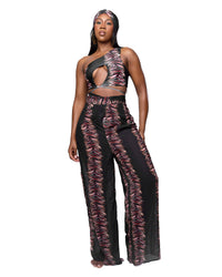 Lacey Asymmetrical Wrap Pants