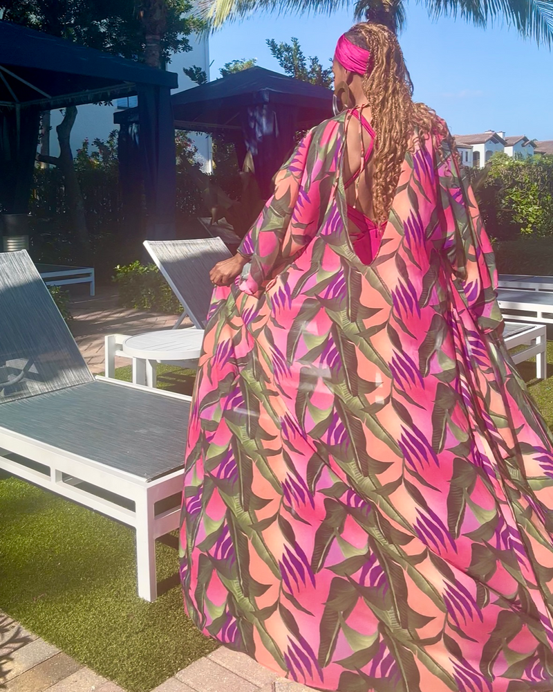 Tropical Fever Ombre  Mondrian Kimono