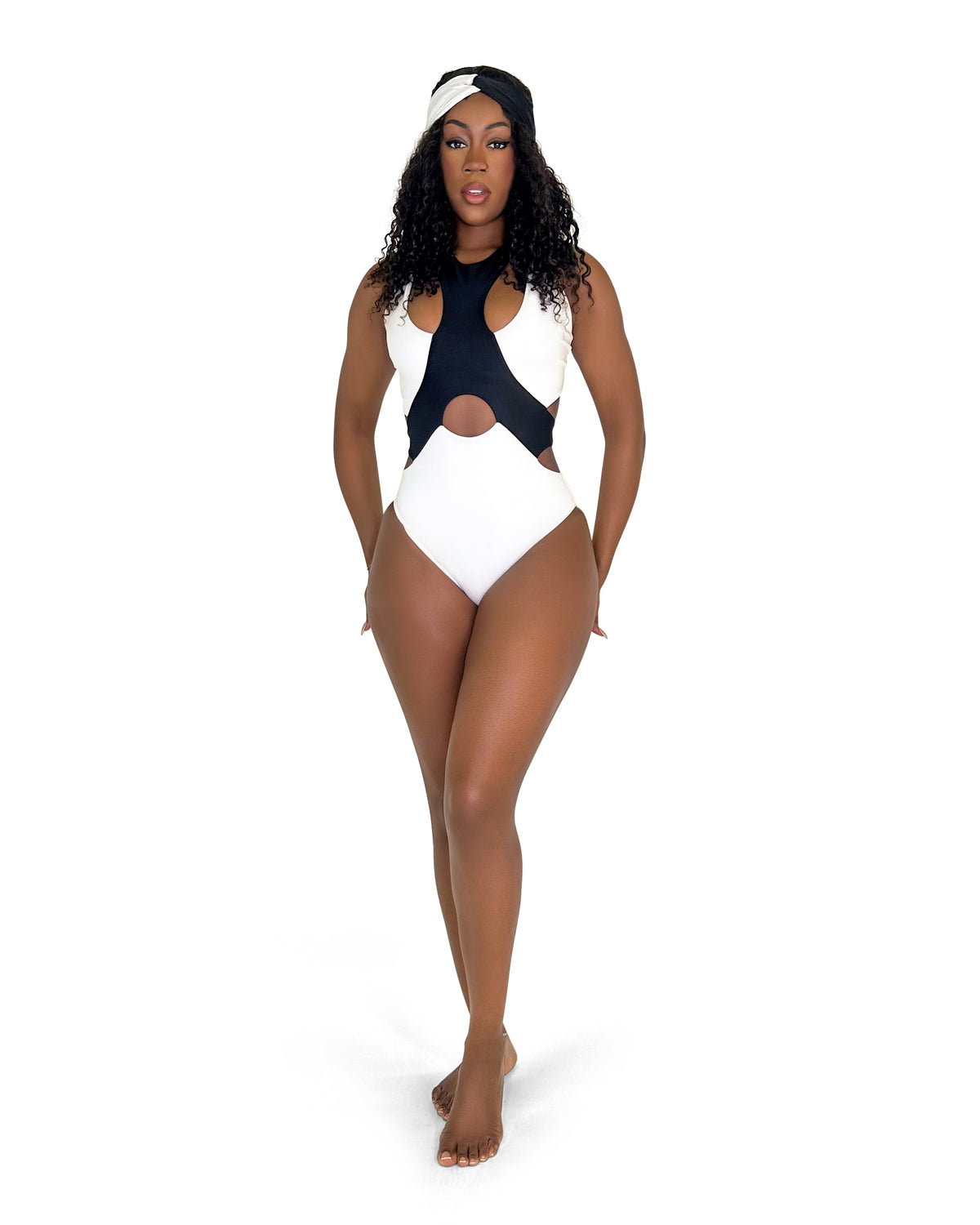 The Color Blocked Lush Monokini