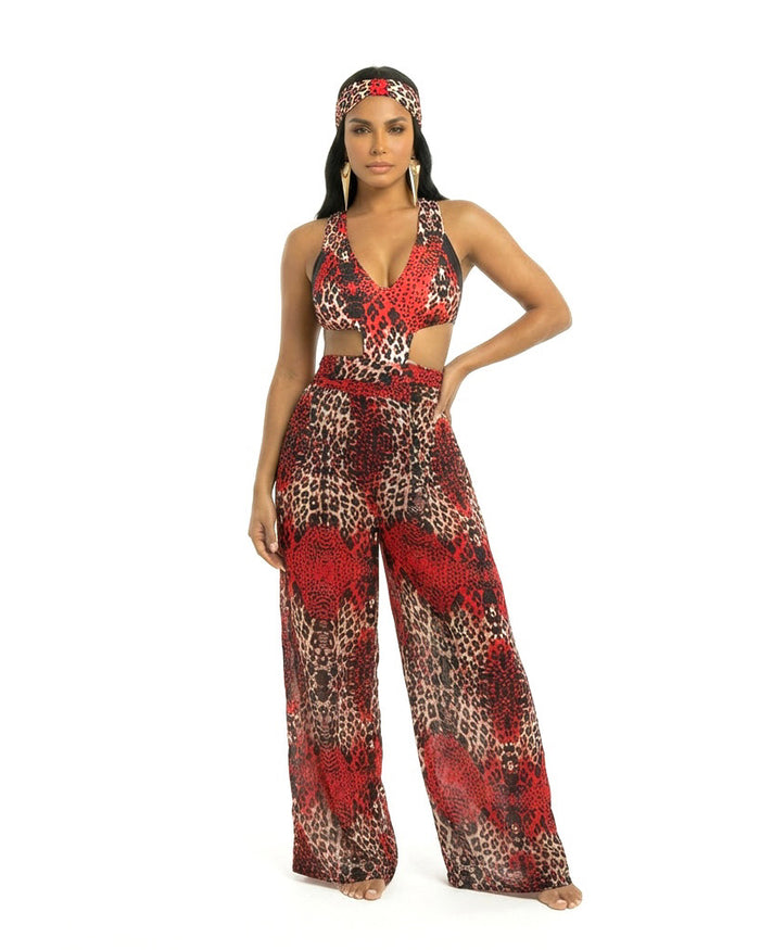 The Crimson Mirage Lacey Wrap Pants