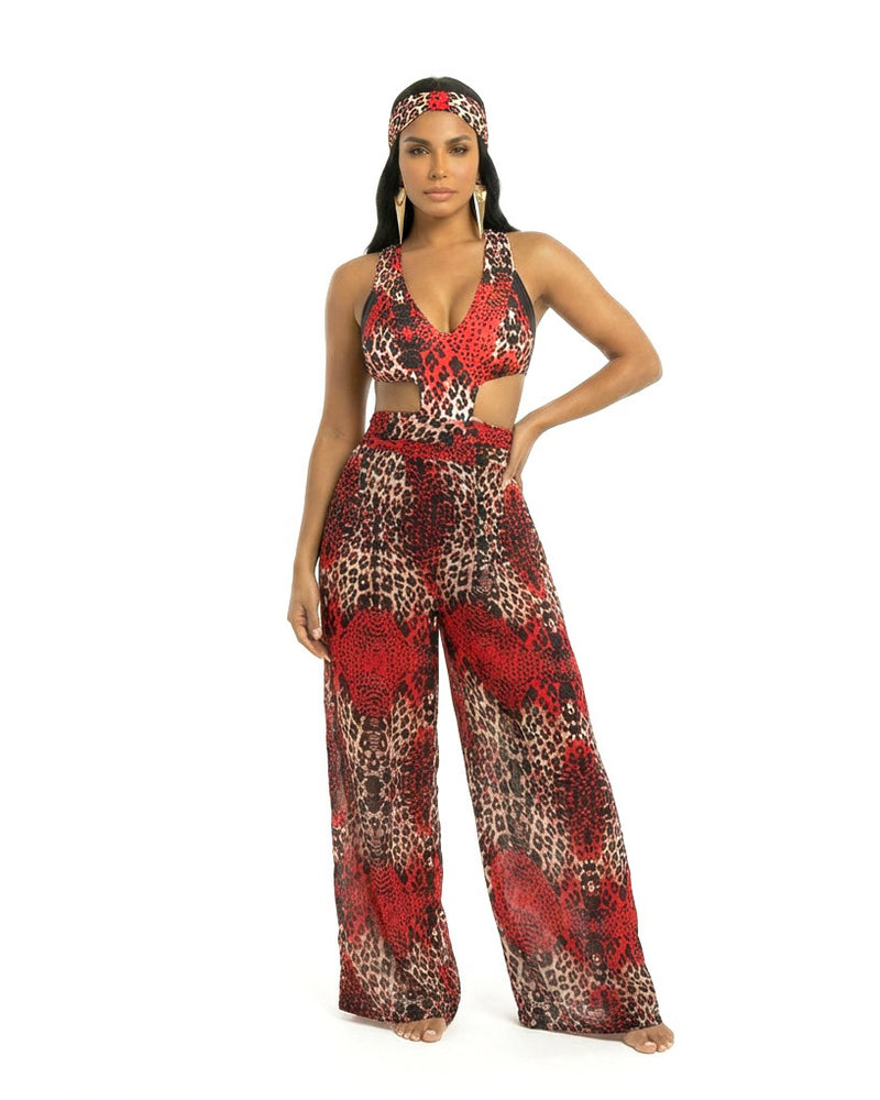 The Crimson Mirage Lacey Wrap Pants