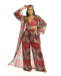 The Crimson Mirage Lacey Wrap Pants