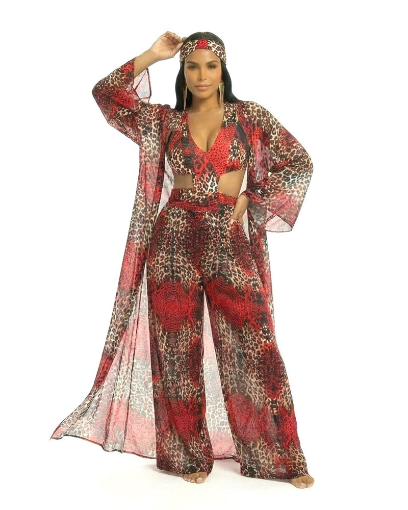 The Crimson Mirage Lacey Wrap Pants