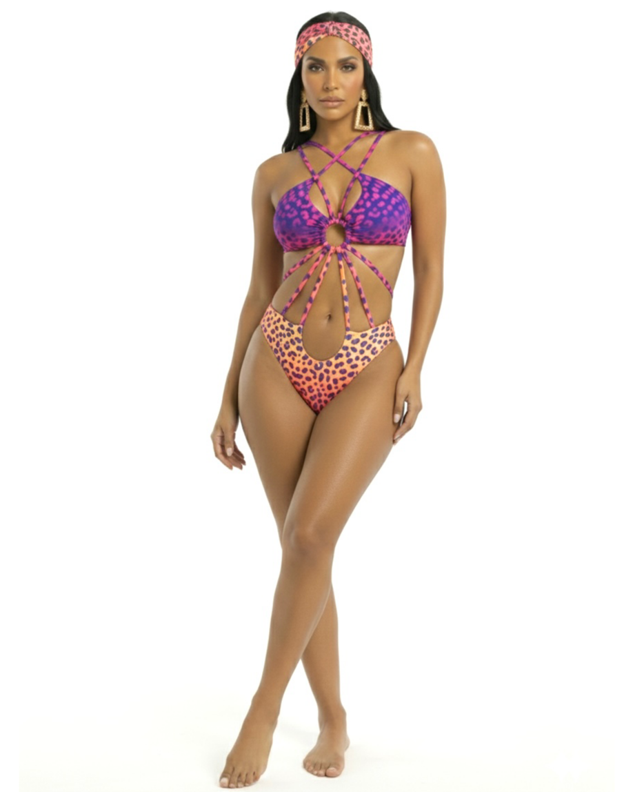 The Electric Cheetah Bamboo Monokini
