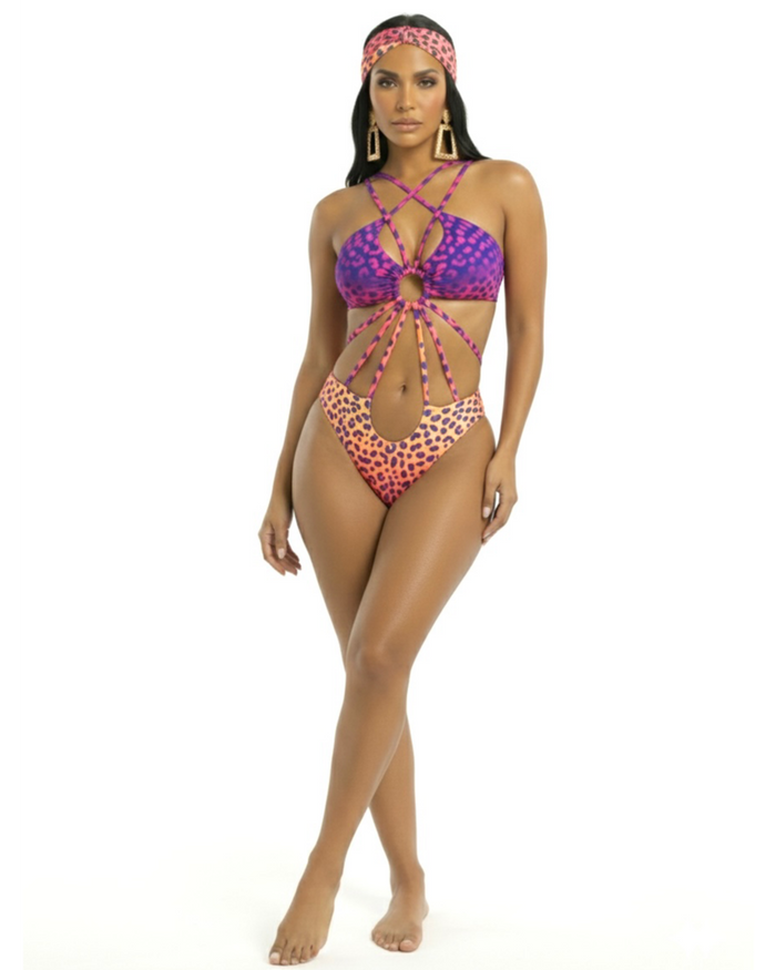 The Electric Cheetah Bamboo Monokini