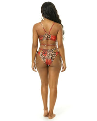 Crimson Mirage Carena Wrap String Bikini