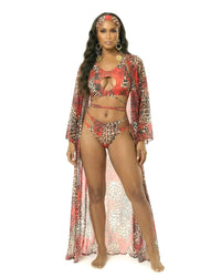 Crimson Mirage Carena Wrap String Bikini