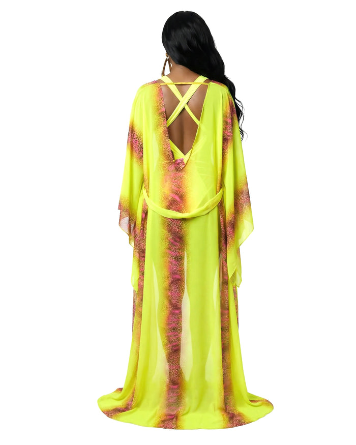 The Mondrian Neon Kimono