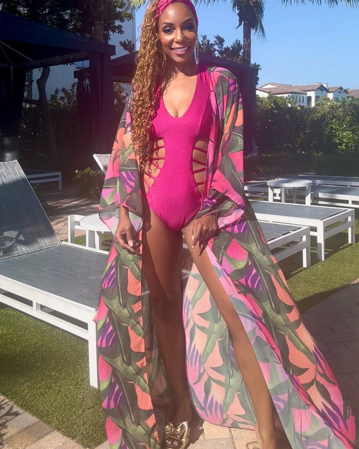 Tropical Fever Ombre  Mondrian Kimono
