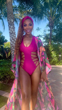 Malaya Tropical Magenta Monokini