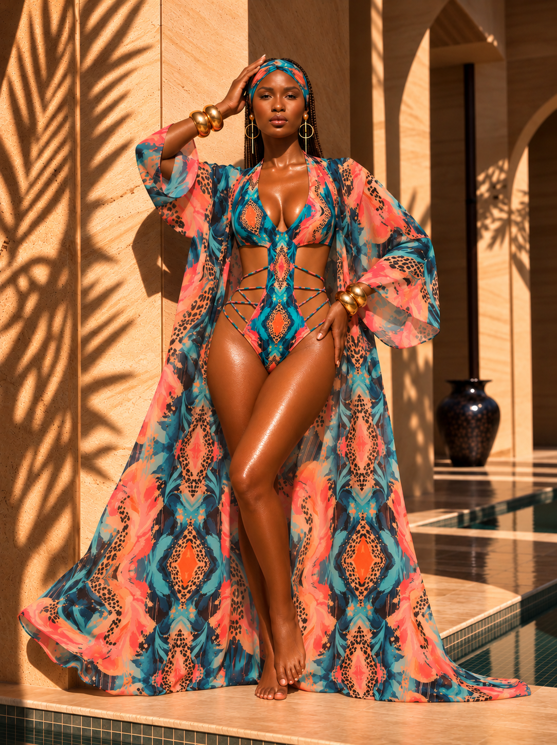 The Azure Instinct Malaya Monokini