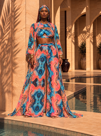 Azure Instinct Lacey Wrap Pants