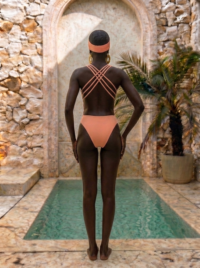 The Apricot Akila Monokini – keva J swimwear