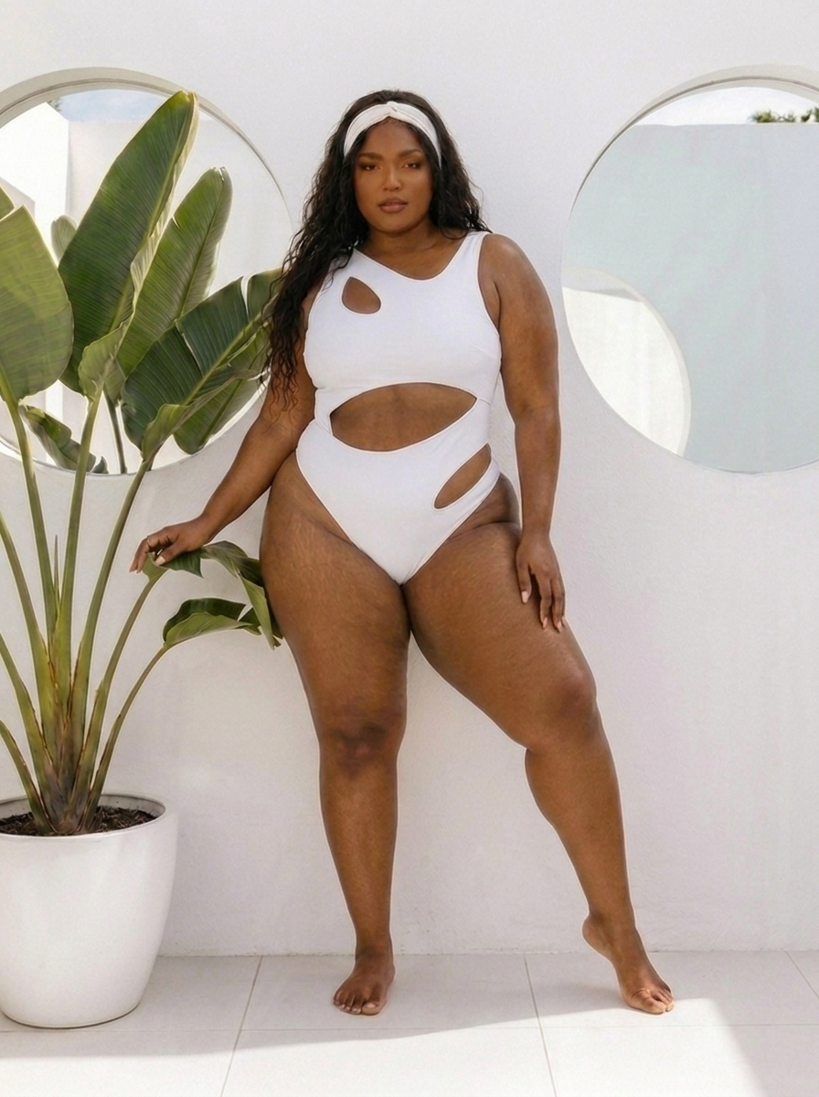 White Rema Monokini