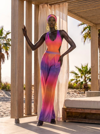 Saint Tropez Sunset Lacey Wrap Pants