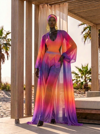 Saint Tropez Sunset Lacey Wrap Pants