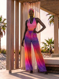 Saint Tropez Sunset Lacey Wrap Pants
