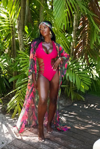 Malaya Tropical Magenta Monokini