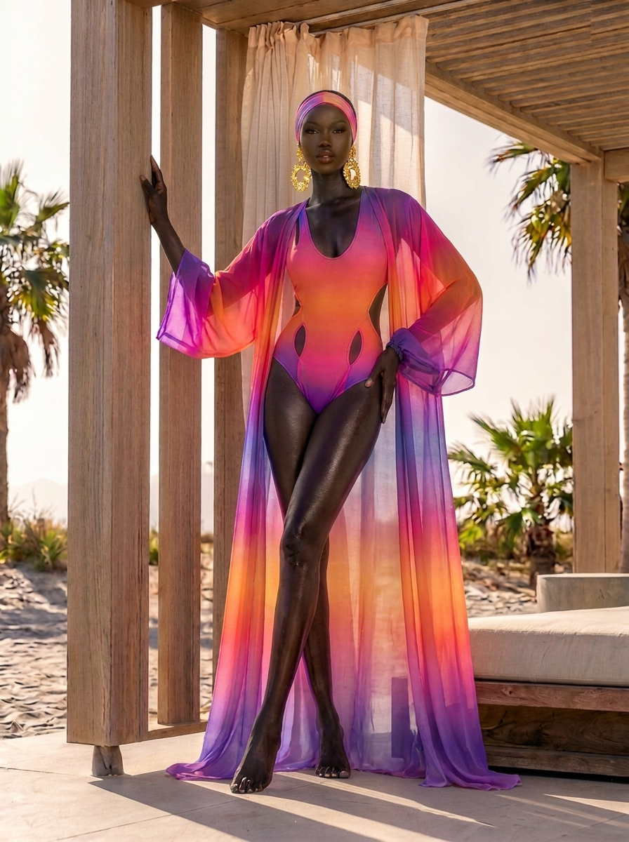 Saint-Tropez Sunset Sleek Monokini