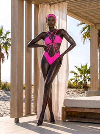 Pink Caviar Bamboo Monokini