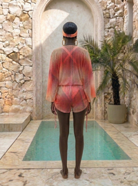 The Rosé Sorbet Hanover Mesh Romper