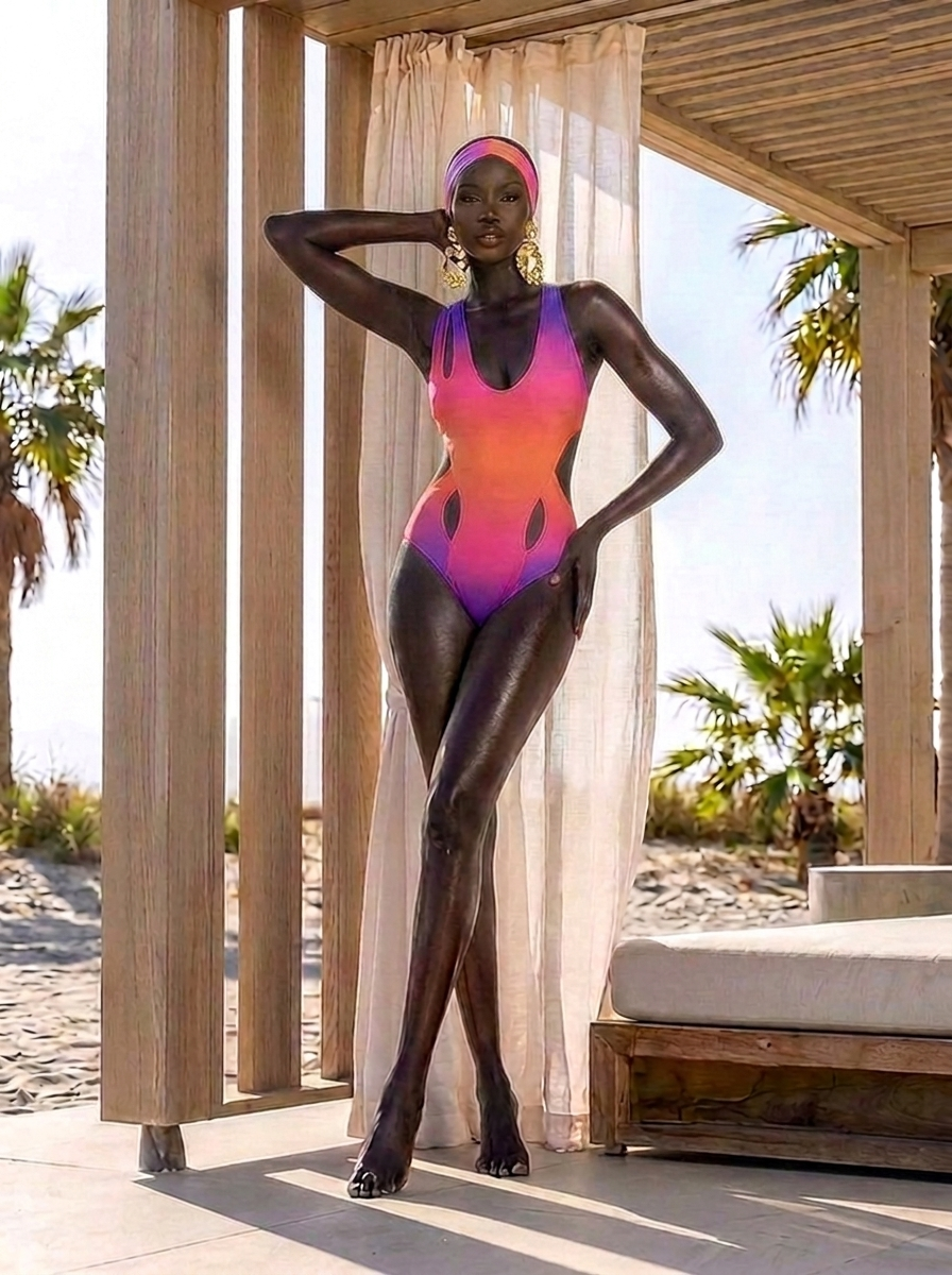 Saint-Tropez Sunset Sleek Monokini