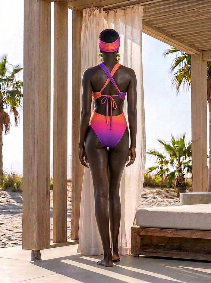 Saint-Tropez Sunset Sleek Monokini
