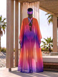Saint Tropez Sunset Mondrian Kimono