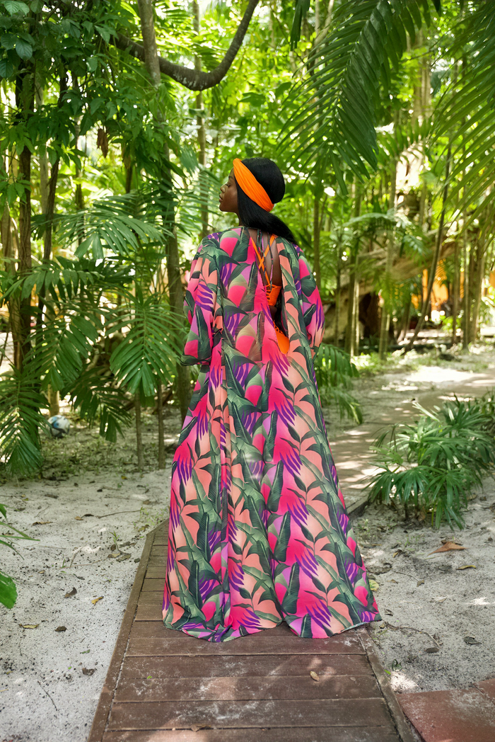 Tropical Fever Ombre  Mondrian Kimono