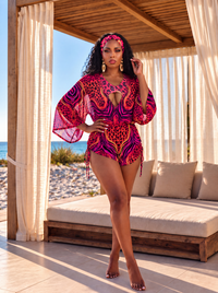 Villa Noir Hanover Mesh Romper