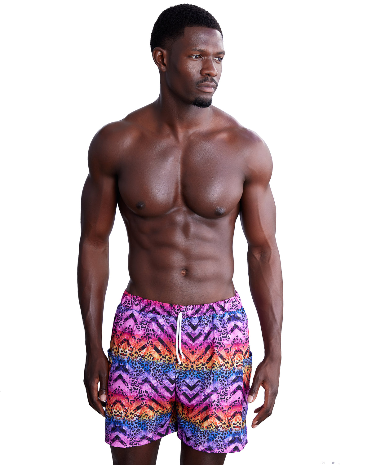 Miami Vice Camp Shirt And Shorts Set – keva J swimwear